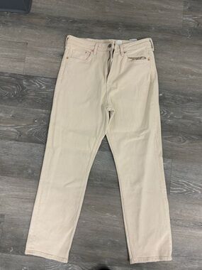 H&M Beige Men's Straight-Leg Jeans